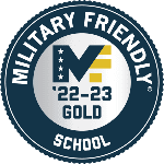 Sello del premio Military Friendly Gold Award