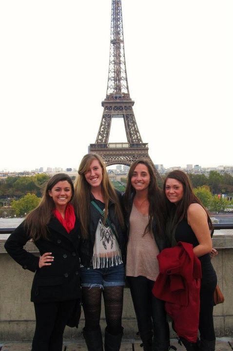 Roommates and I looking at the tower!