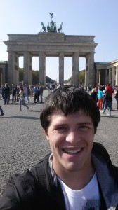 At Brandenburg Gate in Berlin