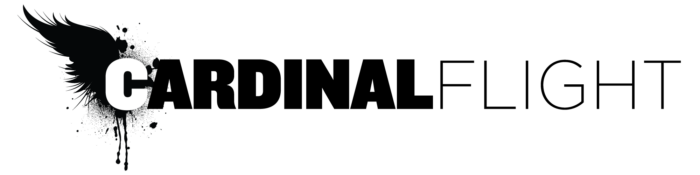 Logotipo de Cardinal Flight negro