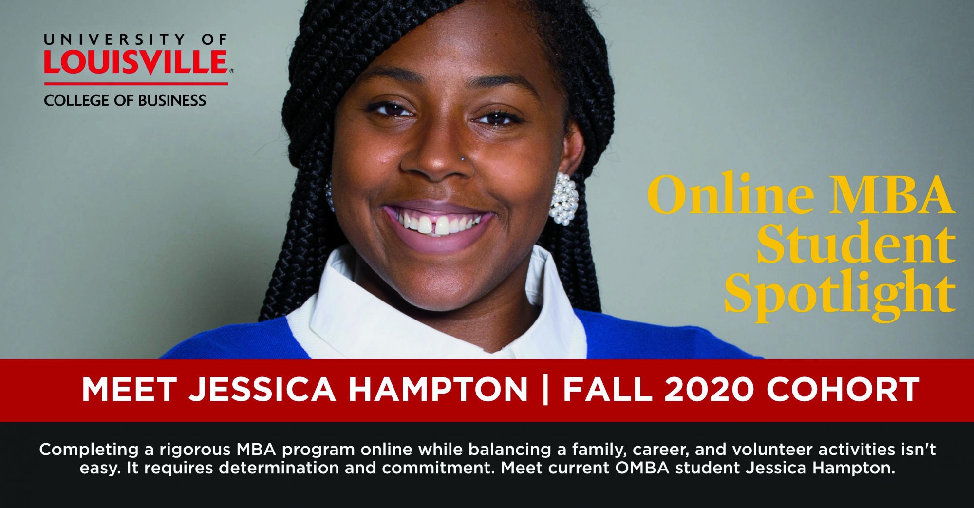 OMBA छात्र स्पॉटलाइट: जेसिका हैम्पटन
