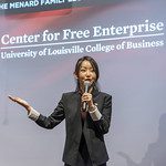 Yeonmi Parks speaking at CFE event
