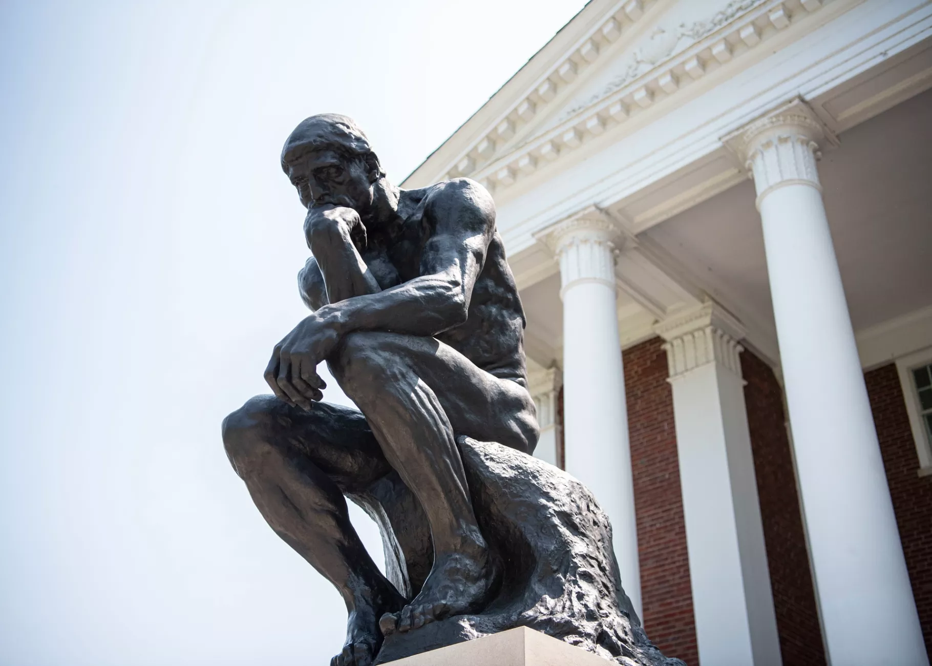 The UofL Thinker statue