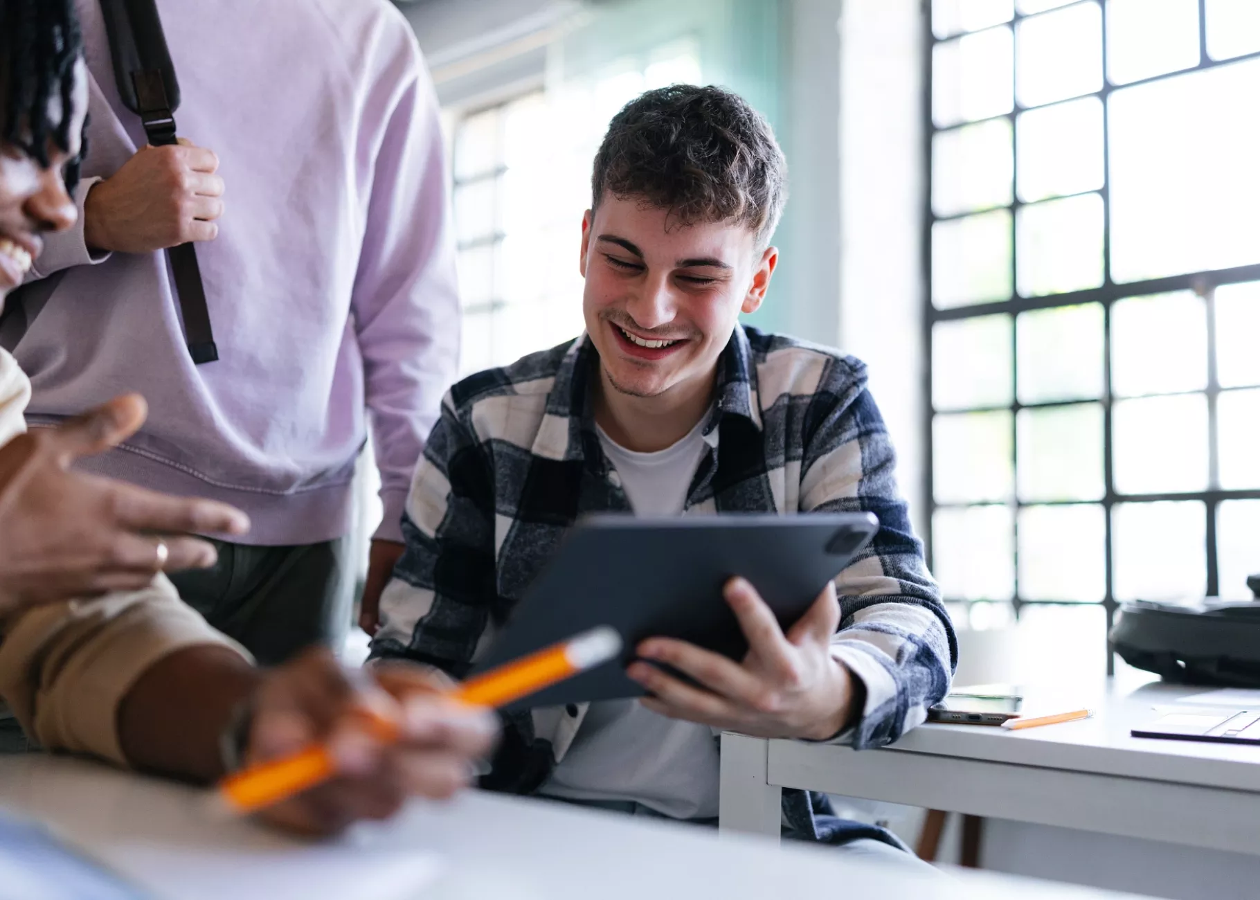 Sales student practicing for competition