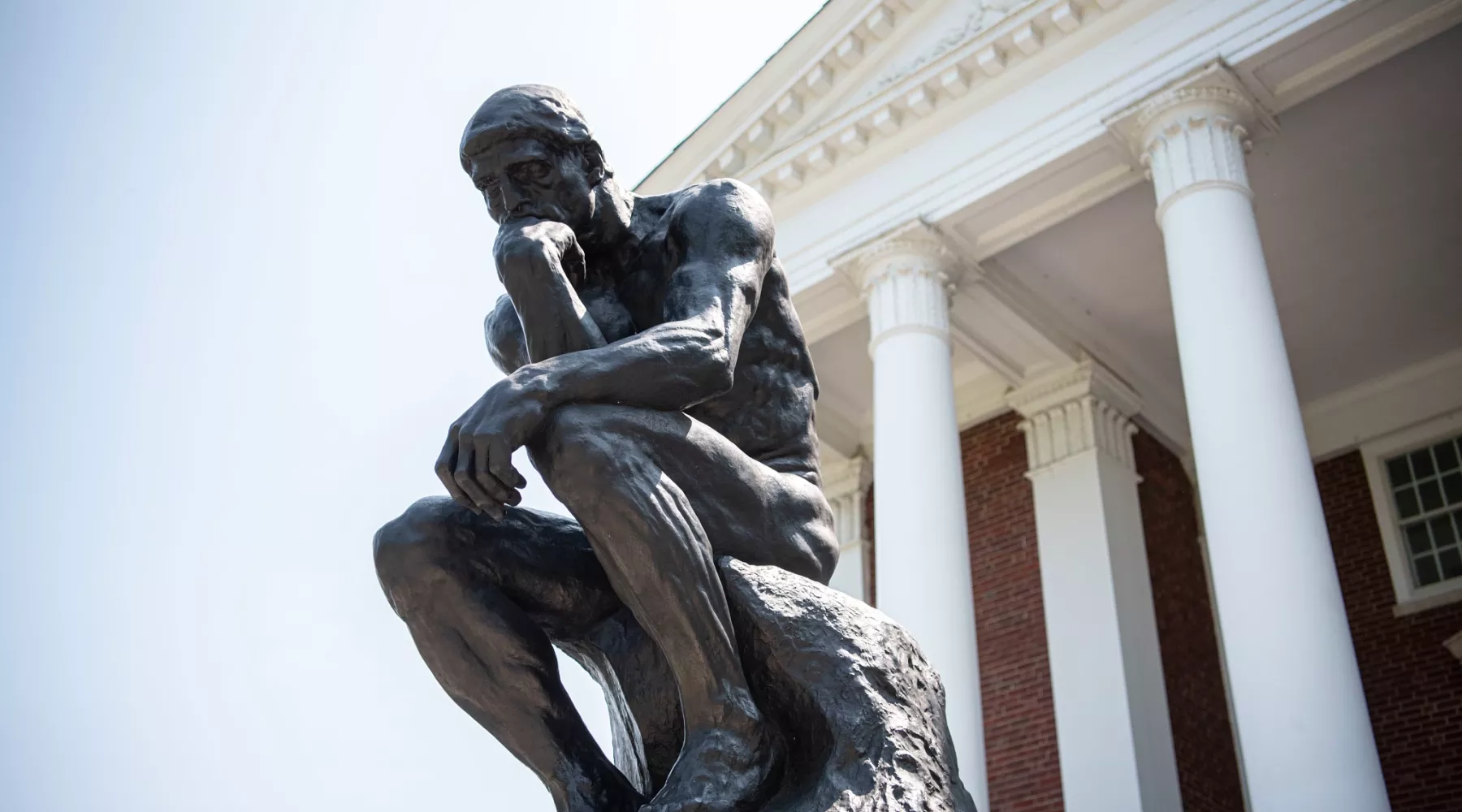The UofL Thinker statue