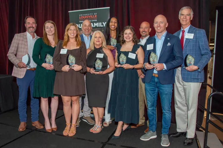 All award winners pictured on stage