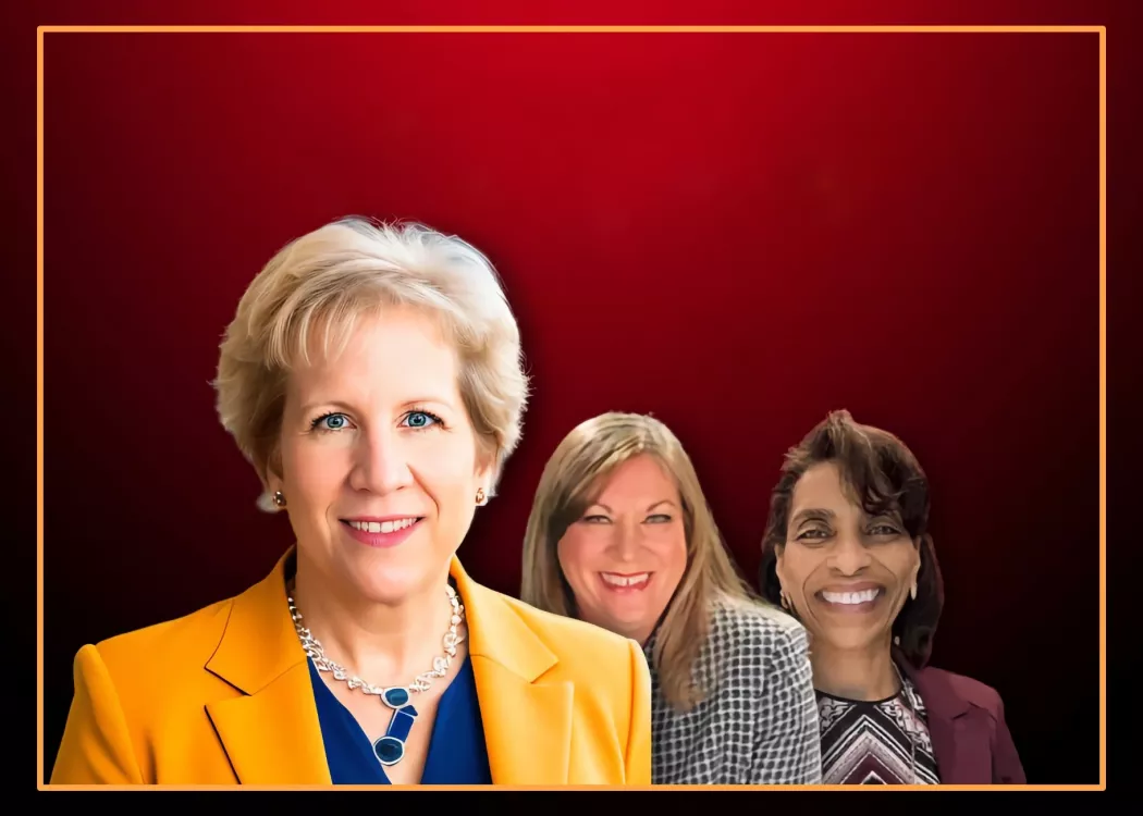 Kathy Gosser, host of the Small Bites of Business Insights podcast, alongside Barb Nuss, and Rebecca McDade