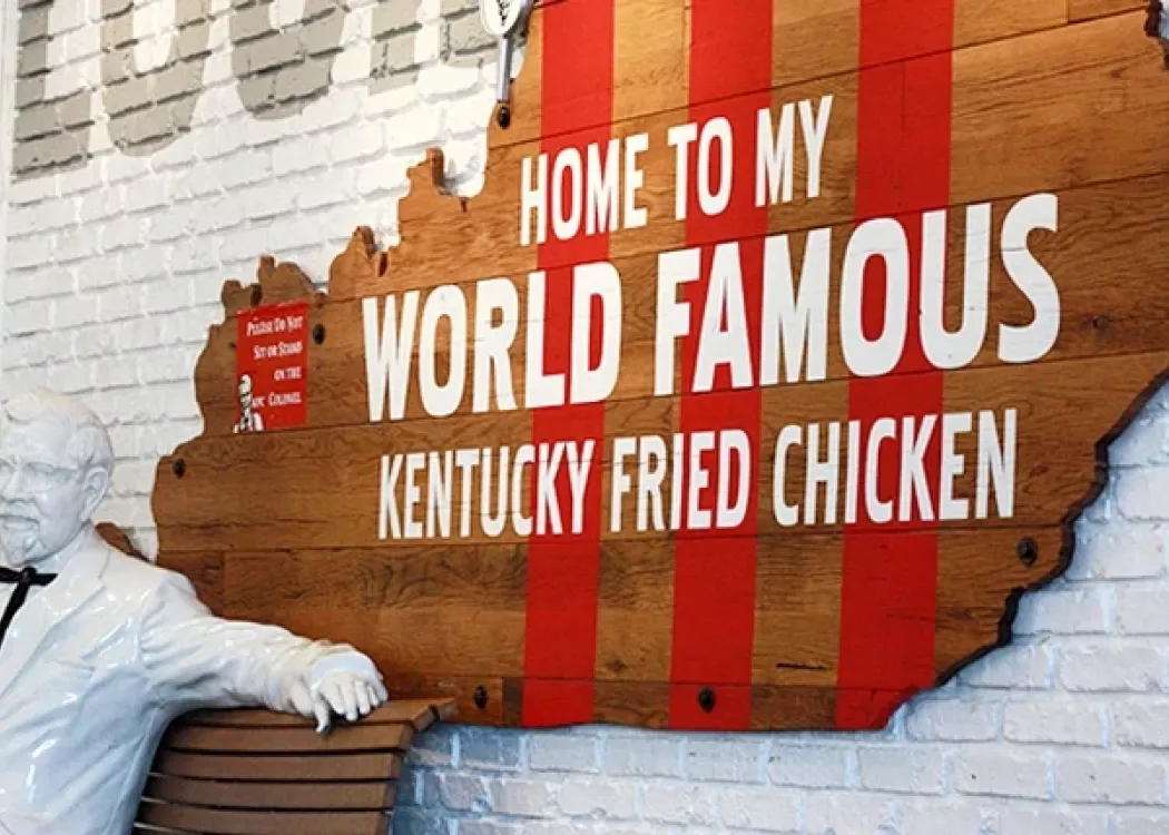 Colonel Harland Sanders statue at Louisville International Airport