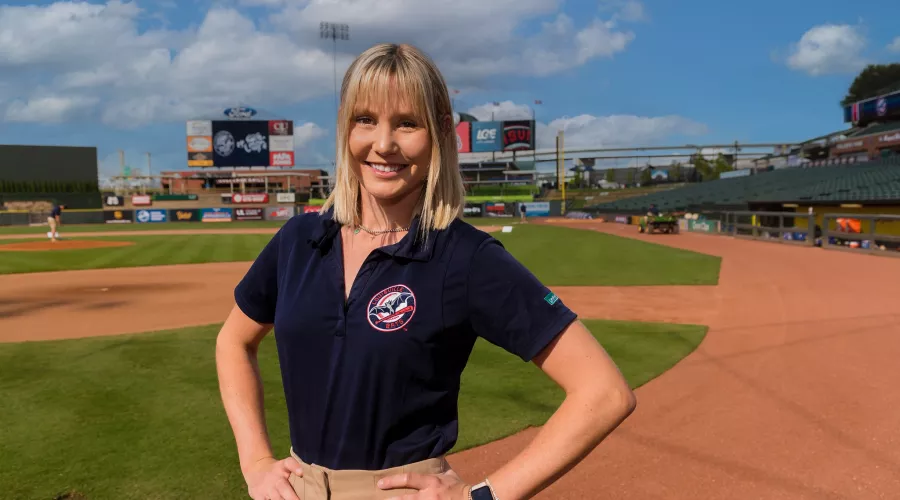 Sasha Gorchanyuk, a senior communications major with a minor in film studies, discovered her passion for and talent in working with corporate partnerships through her internship with the Louisville Bats Minor League Baseball team.